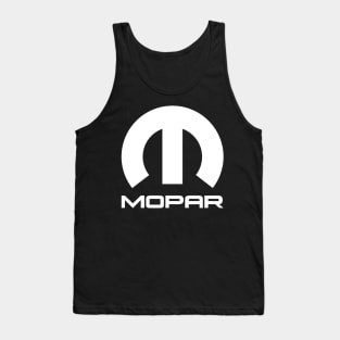 White Mopar Logo Tank Top